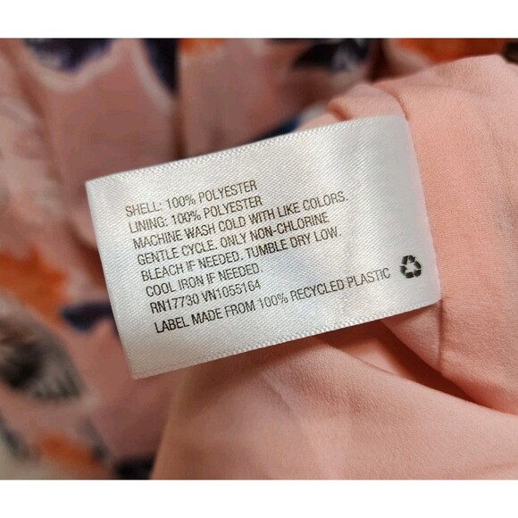 A New Day Womens M Pink Midi Dress Ruffle Tropical Beach Feminine Flowy Vacation - Picture 11 of 14